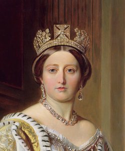 Retrato de la Reina Victoria, 1859 (detalle)